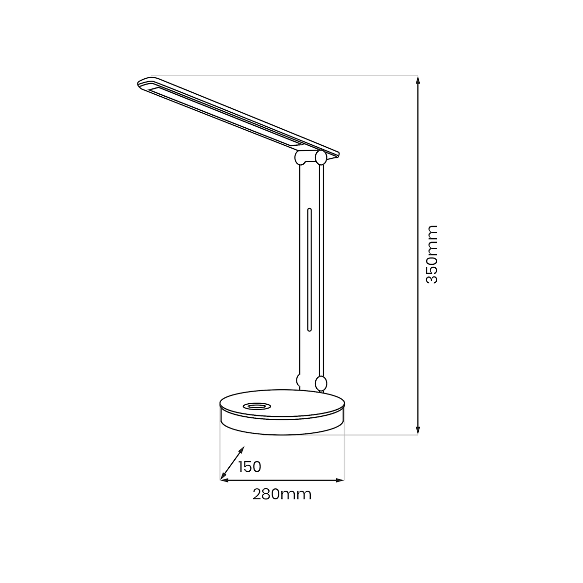 Lampka BRUNO RGB Biała