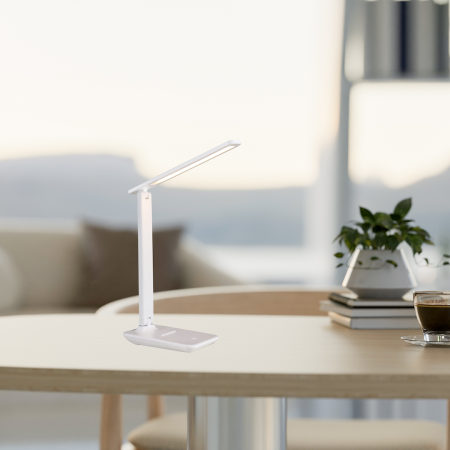 MiLagro Lampka biurkowa Post White 5W LED ML1631