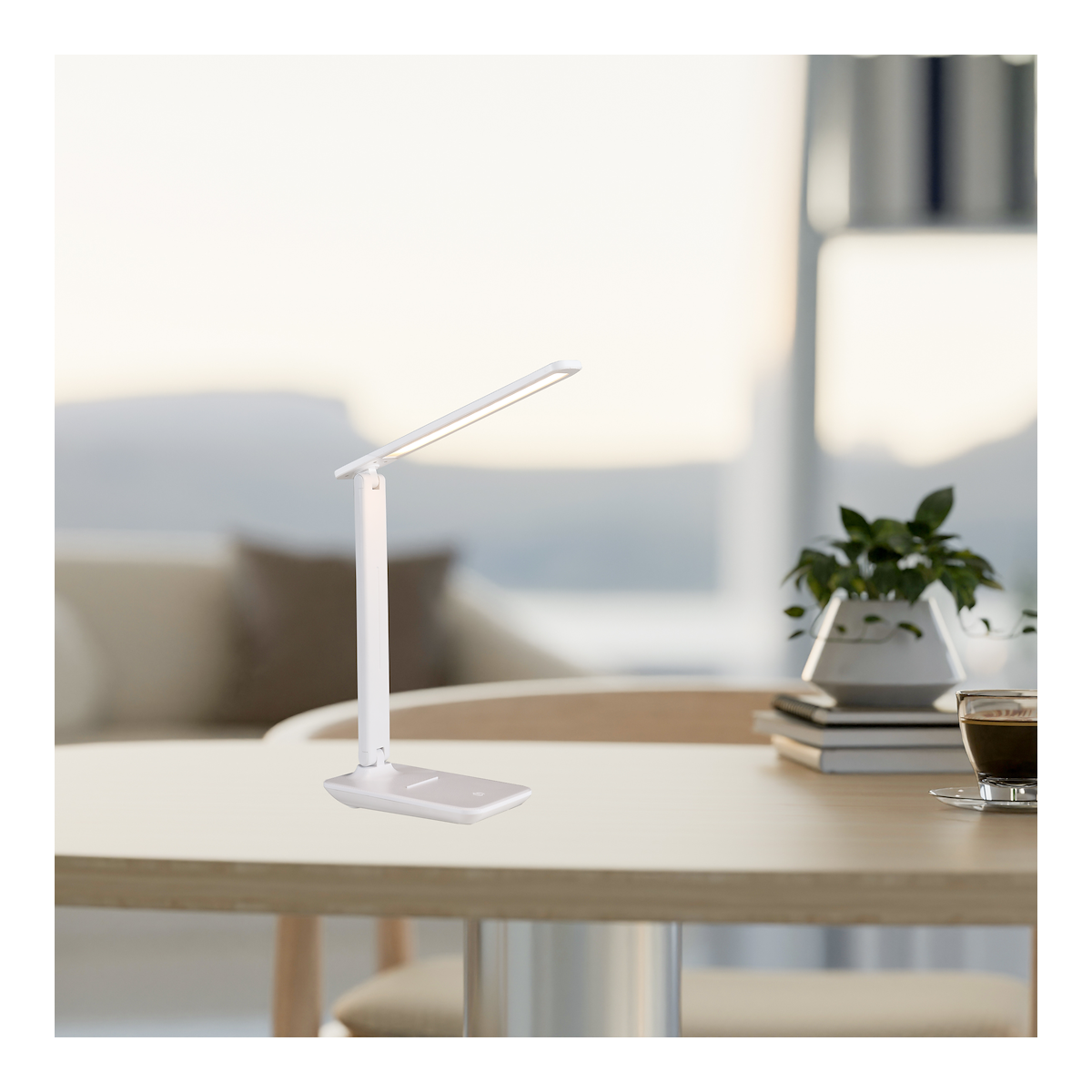 Lampka biurkowa POST Biała LED