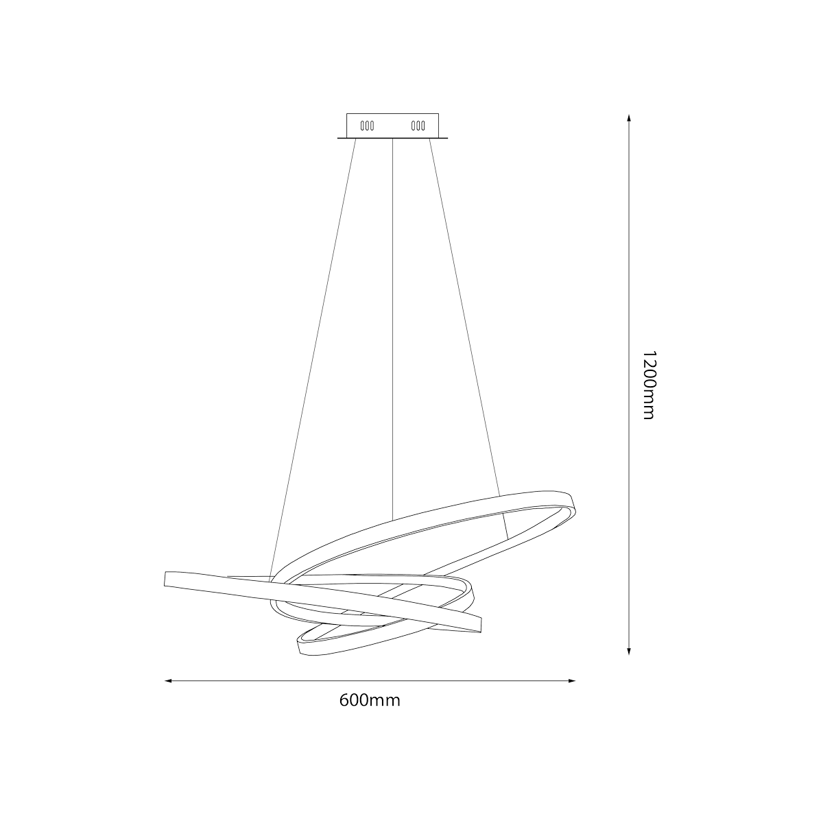 MiLagro Lampa wisząca EMPOLI 55W LED 4000K ML1573
