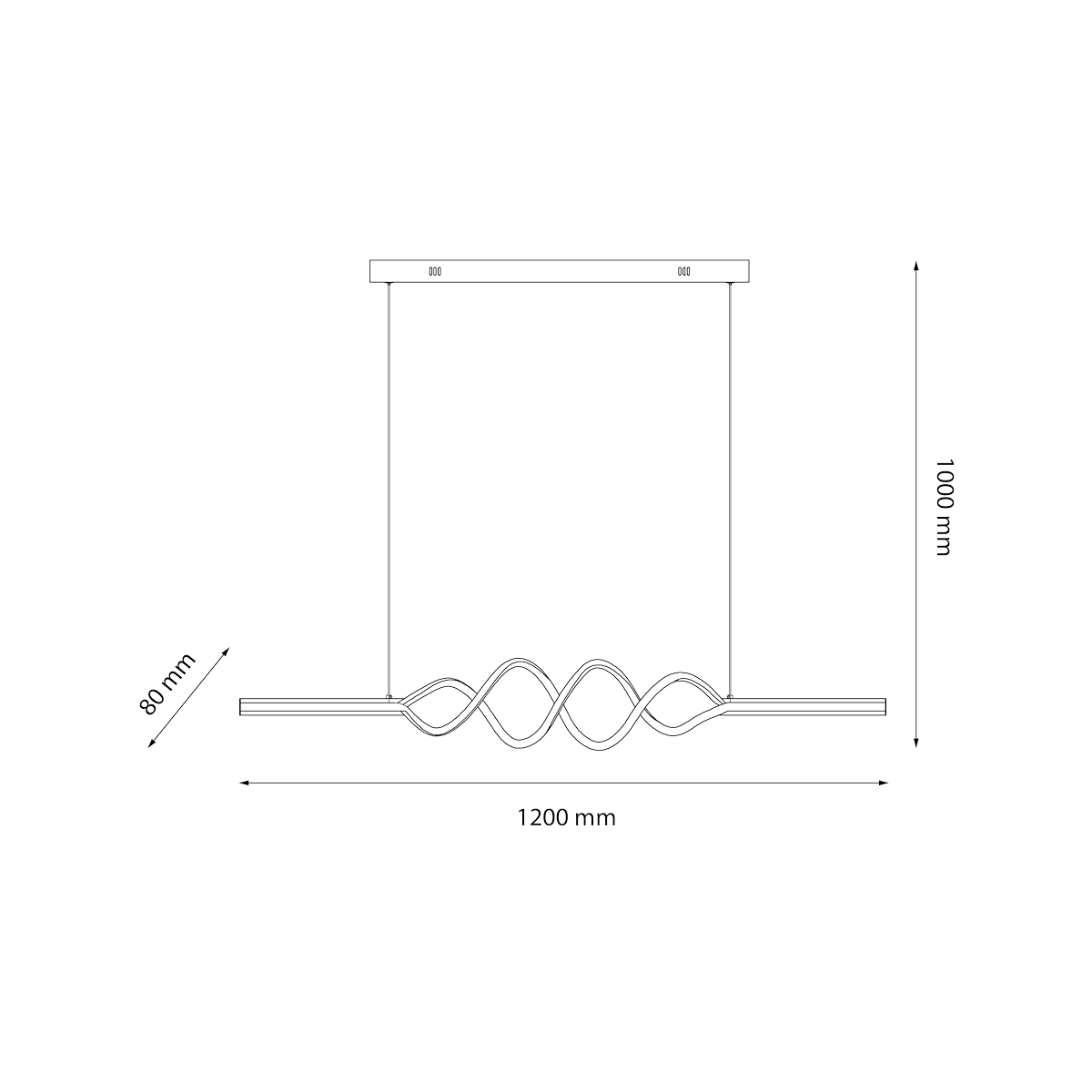 MiLagro Lampa wisząca ANCONA 36W LED 4000K ML1575
