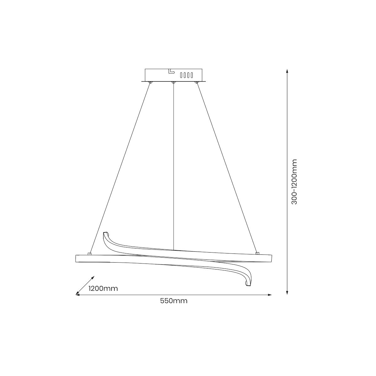 MiLagro Lampa wisząca LORENZO 35W LED 4000K ML1583