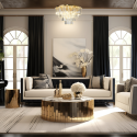 Lampa MILANO 60cm glamour