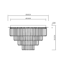 Lampa MILANO 60cm glamour