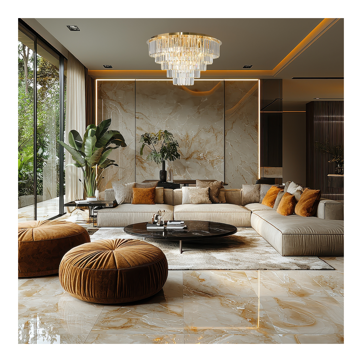 Lampa MILANO 75cm glamour