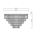 MiLagro Lampa sufitowa MILANO fi 75cm 12xE14 ML1025