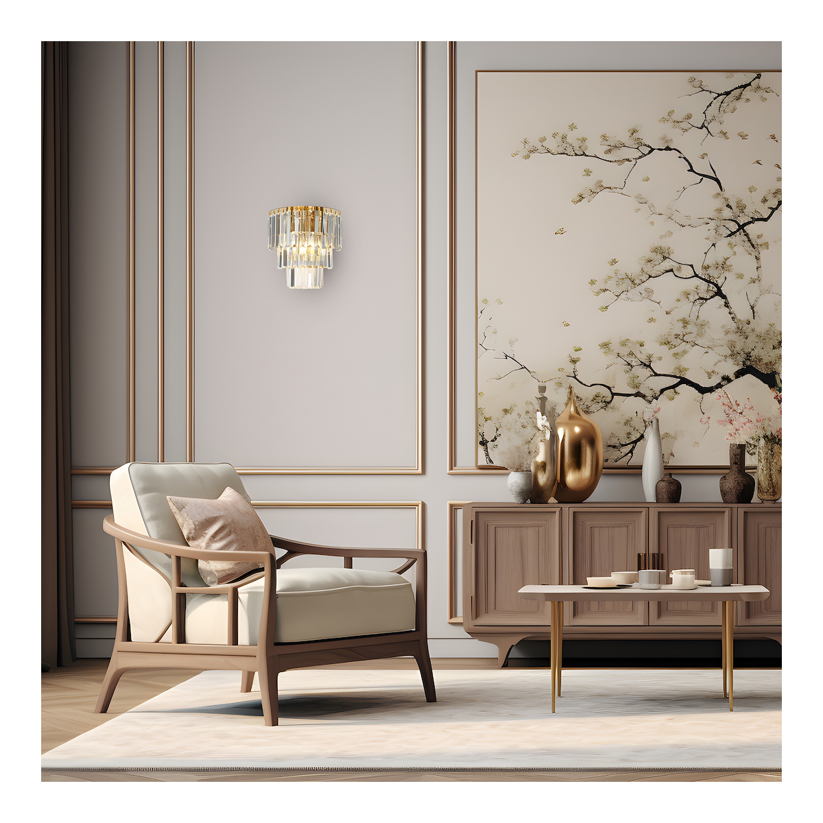 Kinkiet MILANO glamour