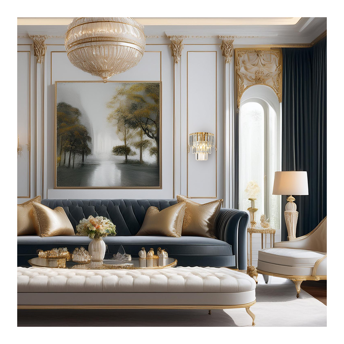 Kinkiet MILANO glamour