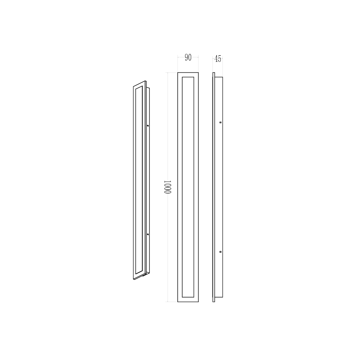 MiLagro Kinkiet Wow 25W 3CCT IP54 100cm ML1724