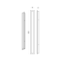 MiLagro Kinkiet Wow 25W 3CCT IP54 100cm ML1724
