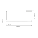 MiLagro Lampa wisząca LINEA Black 36W LED 3000K-4000K-5700K ML1784