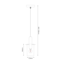 MiLagro Lampa wisząca Arcadia Black 1xE27 ML1818