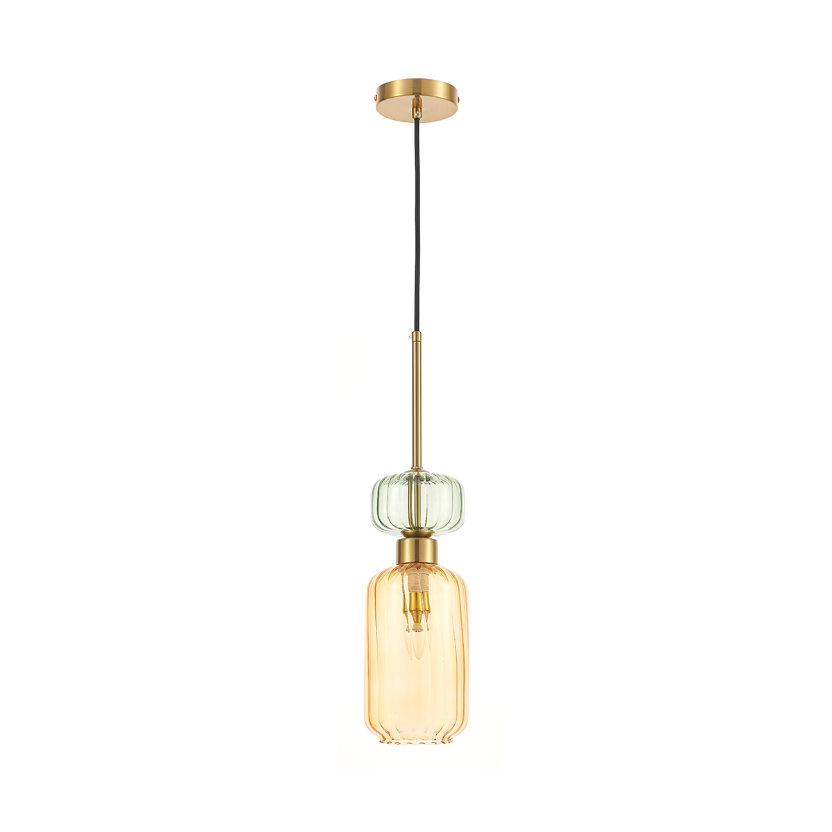 MiLagro Lampa wisząca MOLLY AMBER 1xE14 ML1823