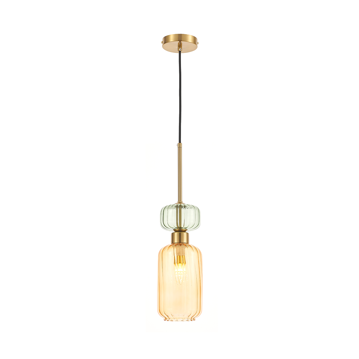 MiLagro Lampa wisząca MOLLY AMBER 1xE14 ML1823