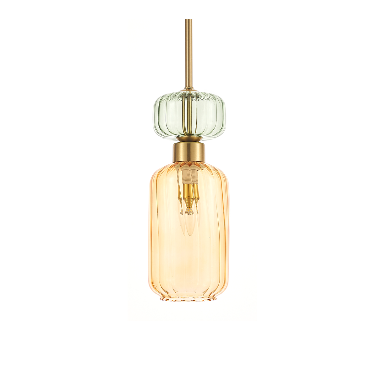 MiLagro Lampa wisząca MOLLY AMBER 1xE14 ML1823
