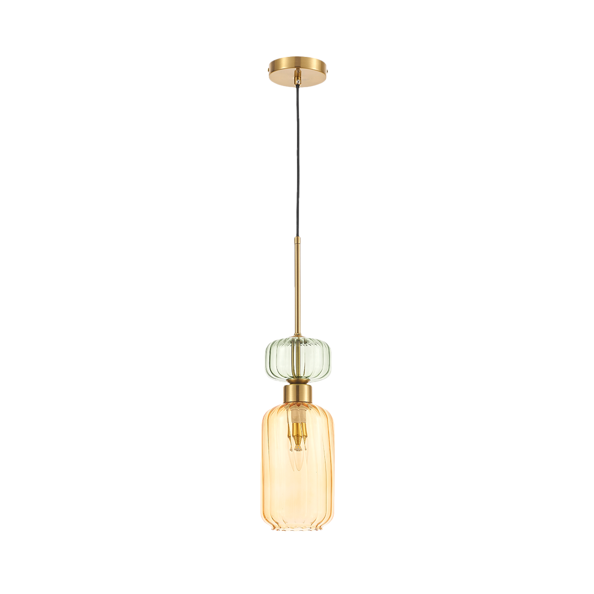 MiLagro Lampa wisząca MOLLY AMBER 1xE14 ML1823