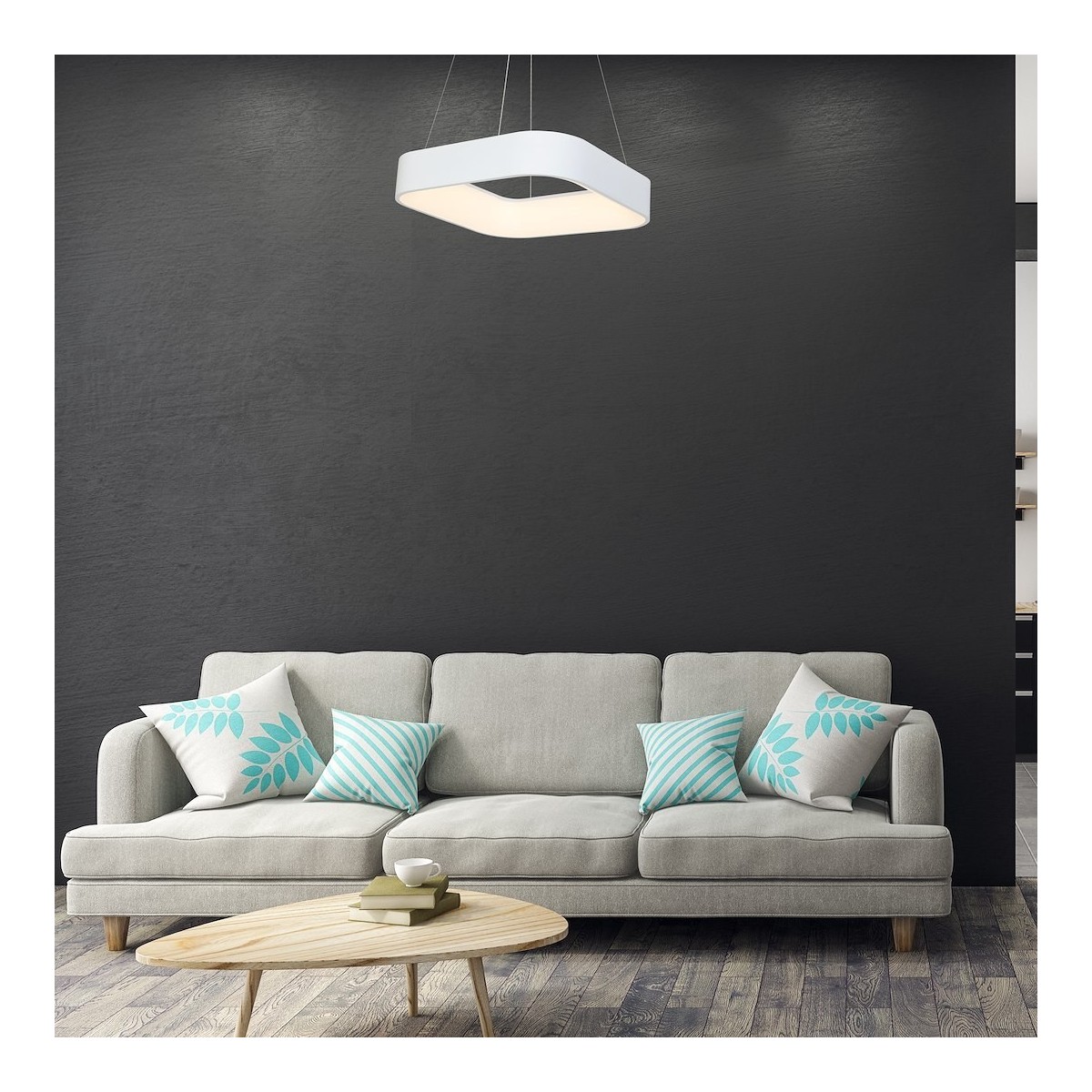 MiLagro Lampa Wisząca Astro Biały 40W LED 4000K ML1853