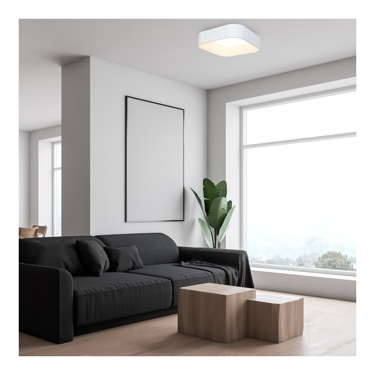 MiLagro Plafon Astro Biały 40W LED 4000K ML1854