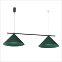 MiLagro Lampa wisząca CAPITAL BLACK/GREEN 2XGX53 MLP1529