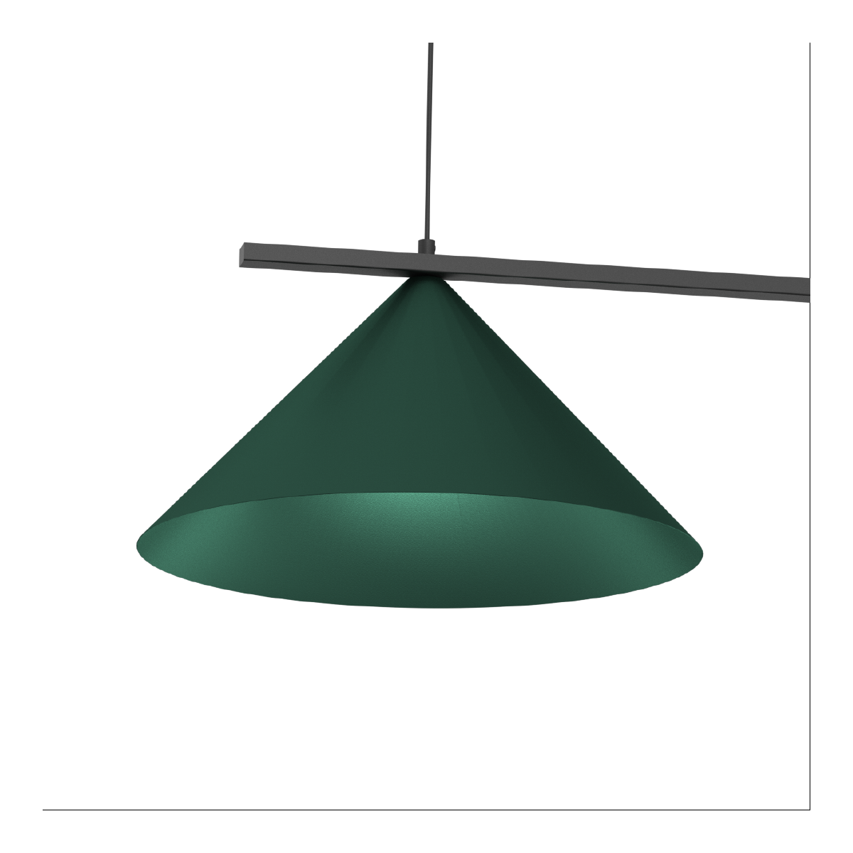 MiLagro Lampa wisząca CAPITAL BLACK/GREEN 2XGX53 MLP1529