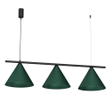 MiLagro Lampa wisząca CAPITAL BLACK GREEN 3XGX53 MLP1530