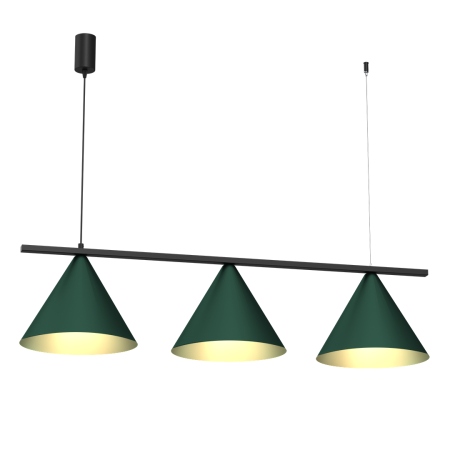 MiLagro Lampa wisząca CAPITAL BLACK GREEN 3XGX53 MLP1530