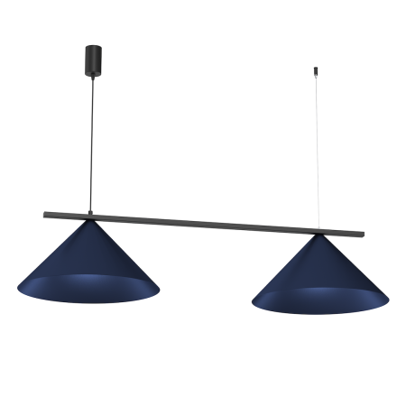 MiLagro Lampa wisząca CAPITAL BLACK/NAVY BLUE 2XGX53 MLP1531