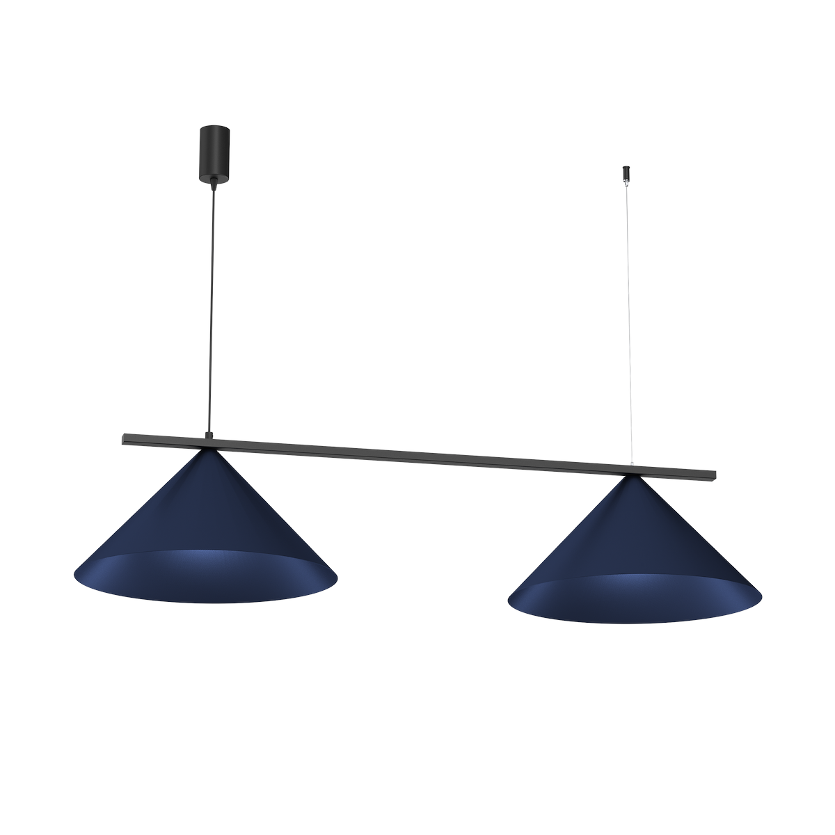 MiLagro Lampa wisząca CAPITAL BLACK/NAVY BLUE 2XGX53 MLP1531