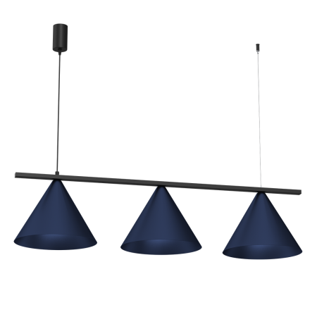 MiLagro Lampa wisząca CAPITAL BLACK/NAVY BLUE 3XGX53 MLP1532