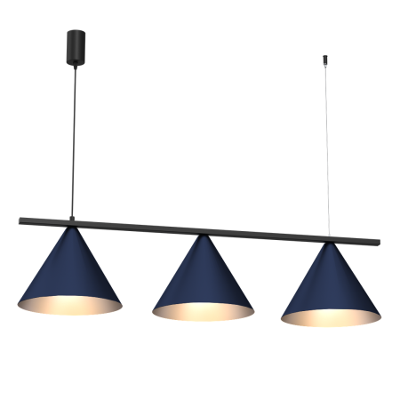 MiLagro Lampa wisząca CAPITAL BLACK/NAVY BLUE 3XGX53 MLP1532