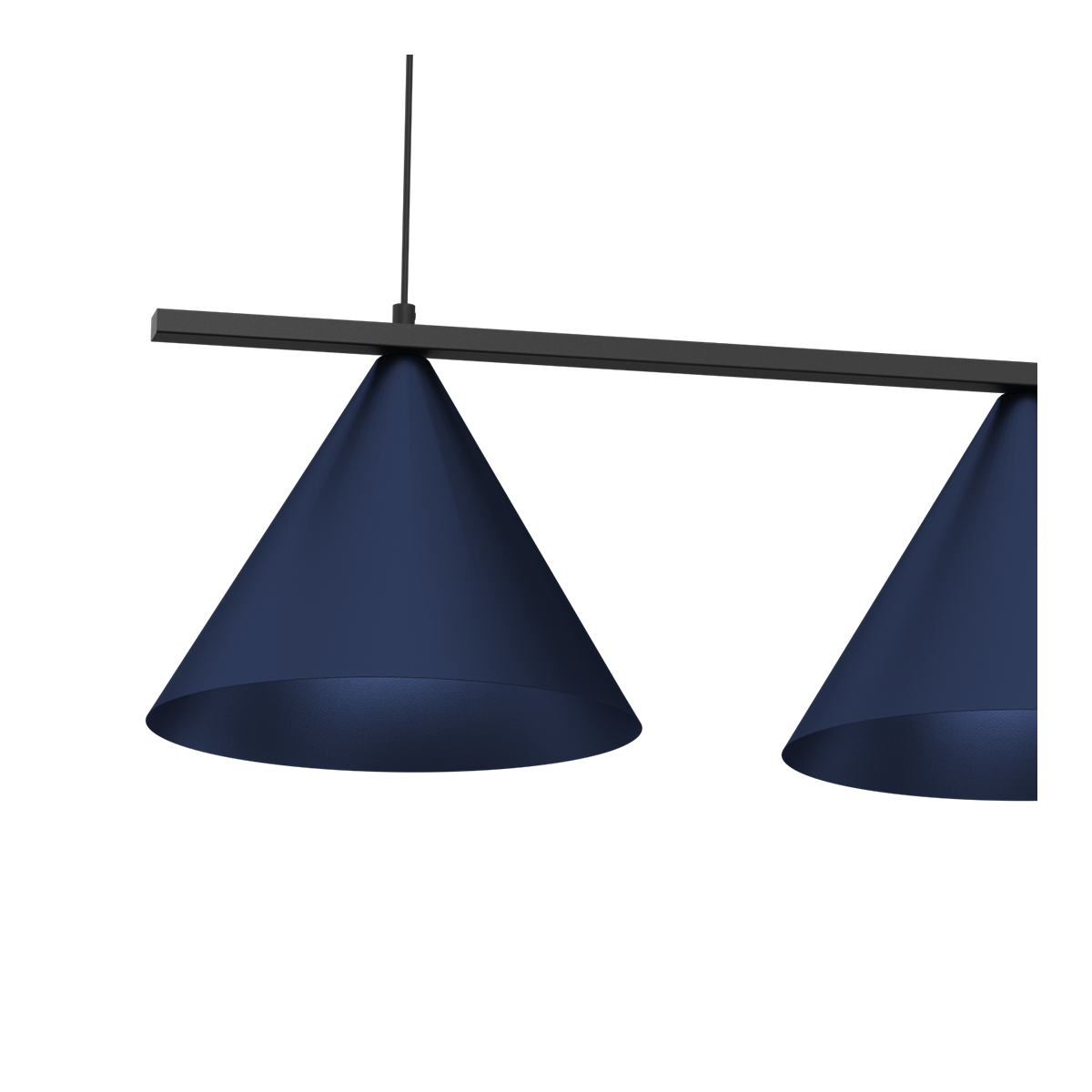 MiLagro Lampa wisząca CAPITAL BLACK/NAVY BLUE 3XGX53 MLP1532