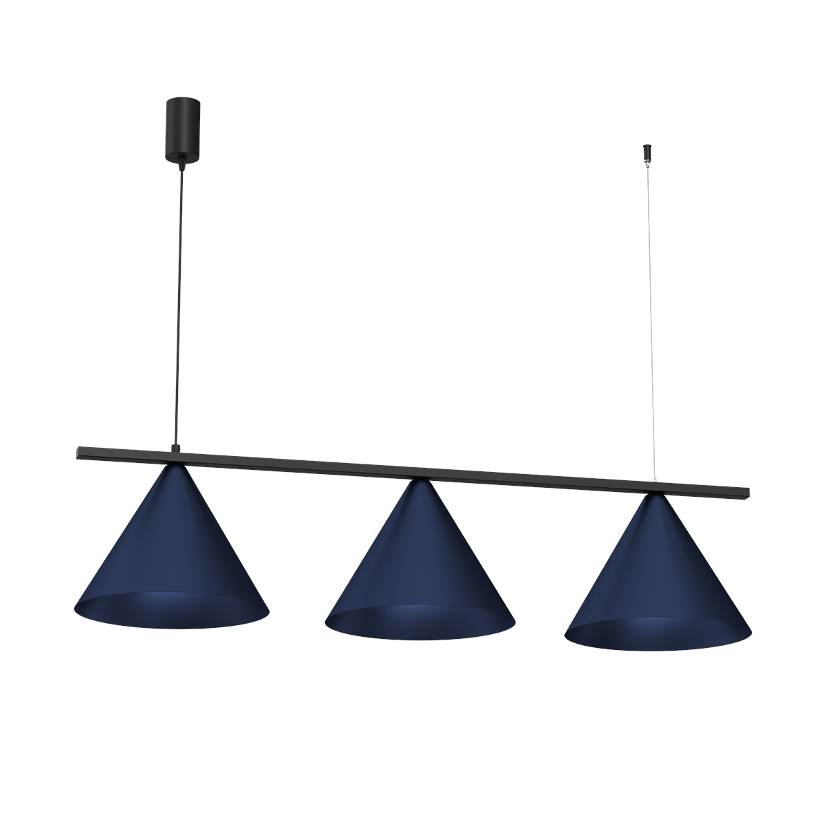 MiLagro Lampa wisząca CAPITAL BLACK/NAVY BLUE 3XGX53 MLP1532
