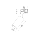 MiLagro Track Spot Pipe Czarny 1xGU10 3-obwodowy ML2062