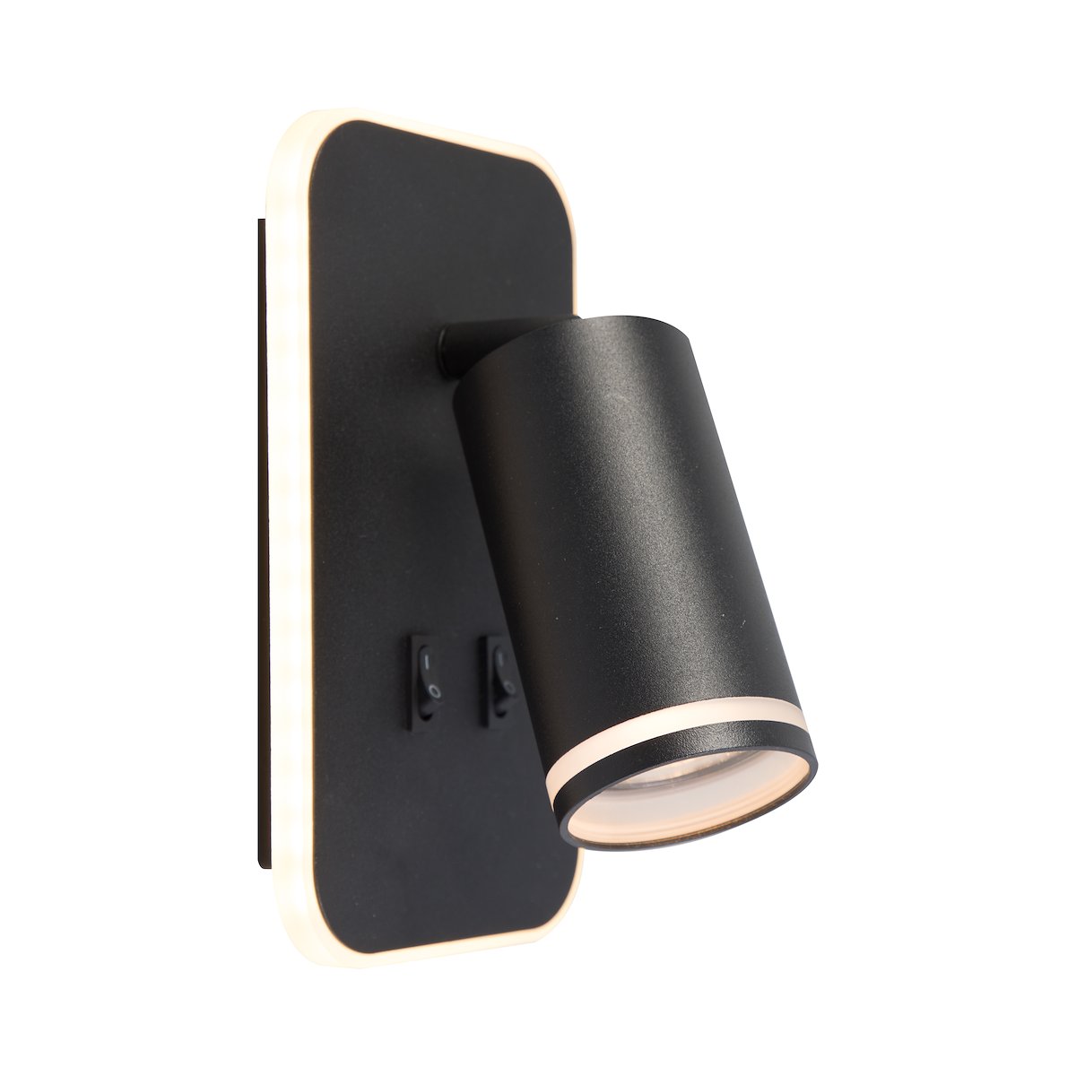 MiLagro Oprawa Pipe Ring Kinkiet Czarny 1xGU10 + LED 6W ML2081