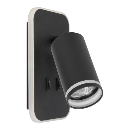 MiLagro Oprawa Pipe Ring Kinkiet Czarny 1xGU10 + LED 6W ML2081