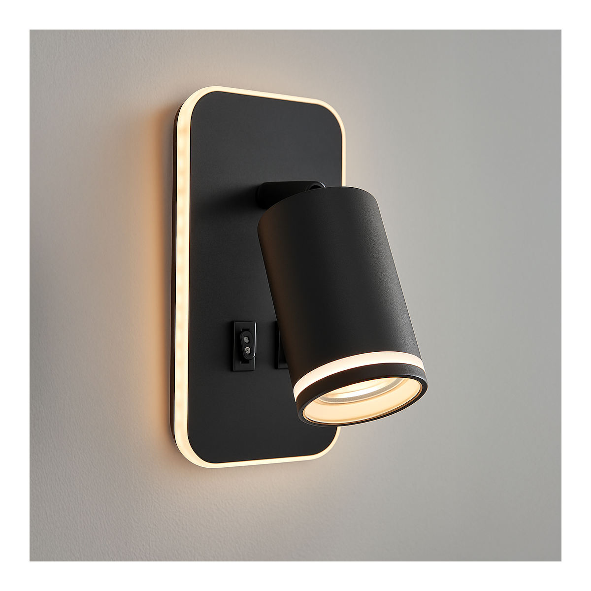 MiLagro Oprawa Pipe Ring Kinkiet Czarny 1xGU10 + LED 6W ML2081