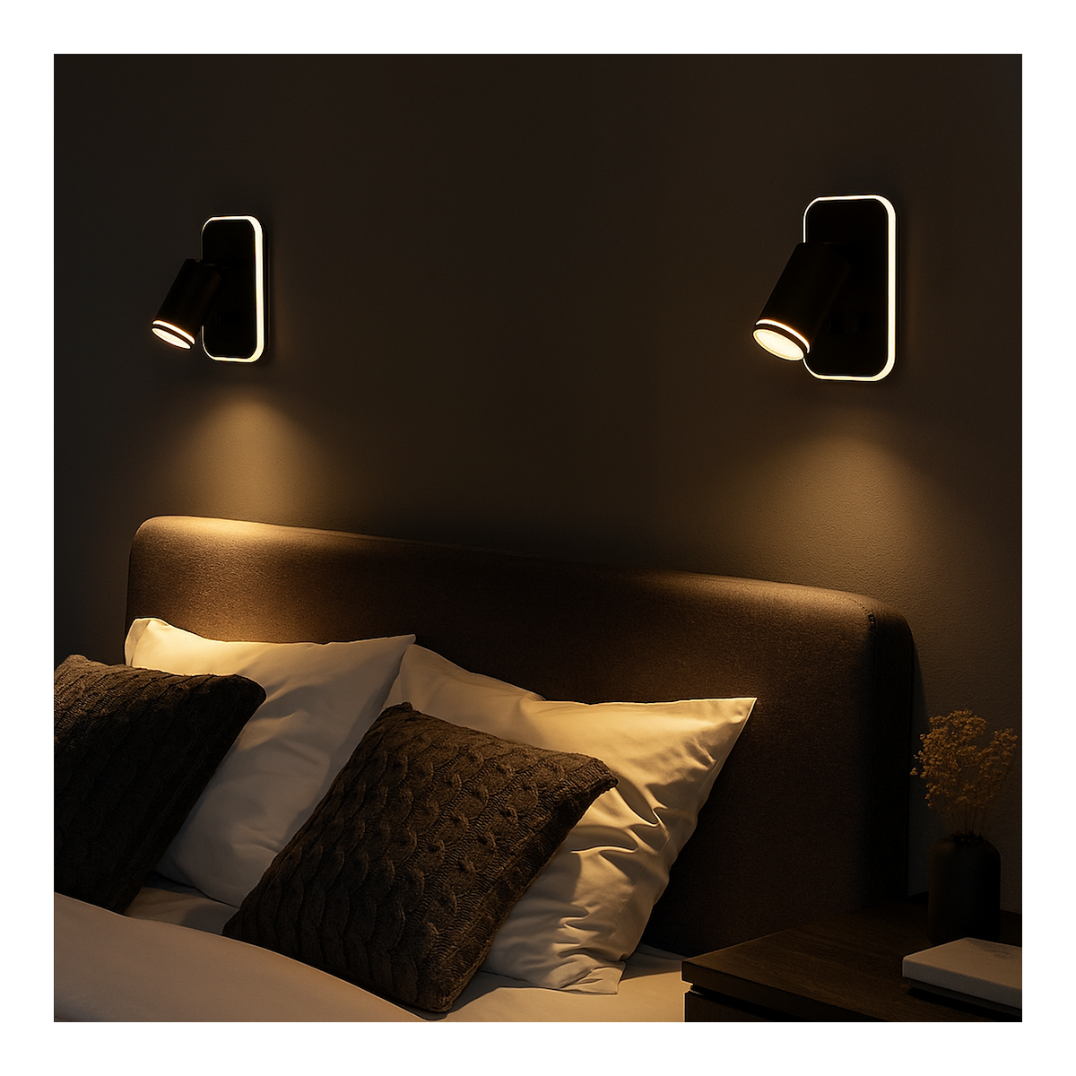 MiLagro Oprawa Pipe Ring Kinkiet Czarny 1xGU10 + LED 6W ML2081