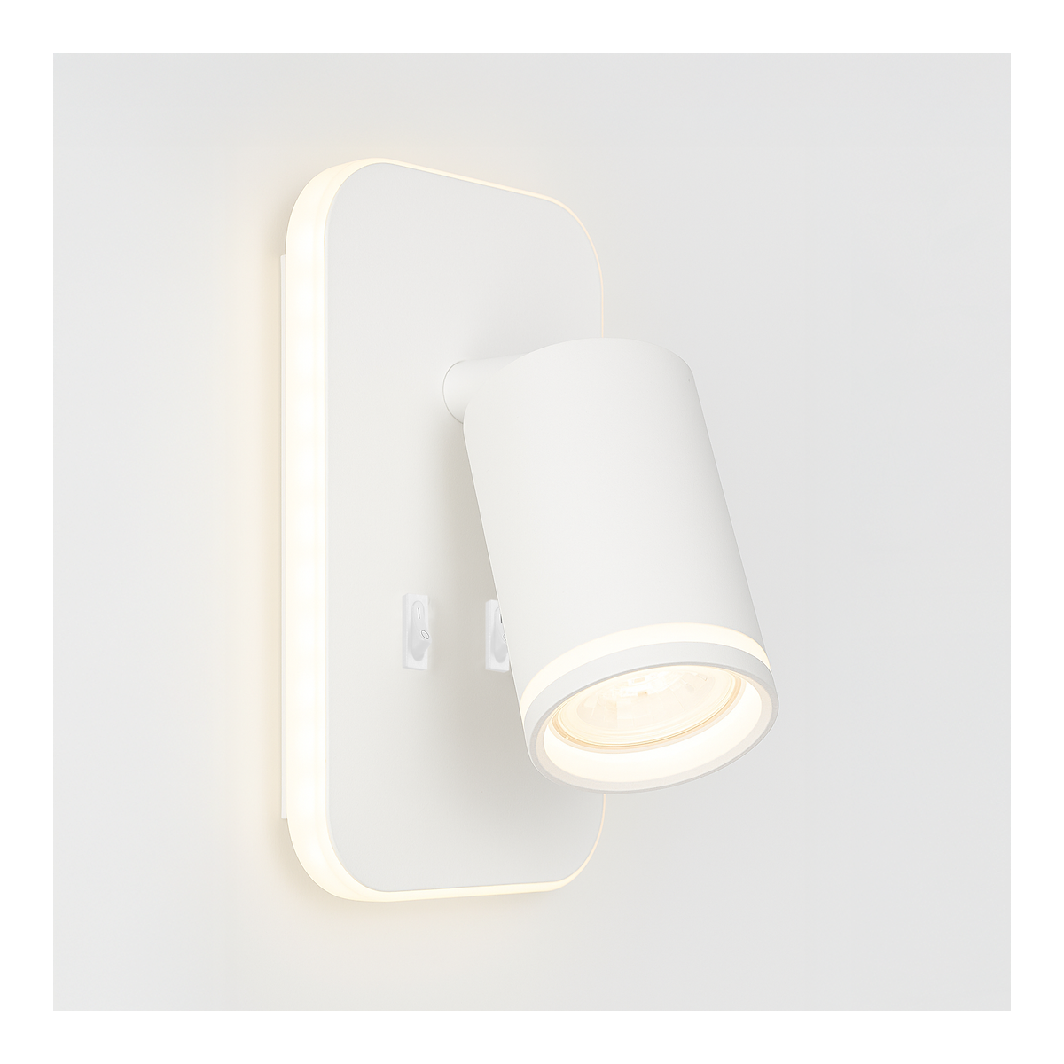 MiLagro Oprawa Pipe Ring Kinkiet Biały 1xGU10 + LED 6W ML2082