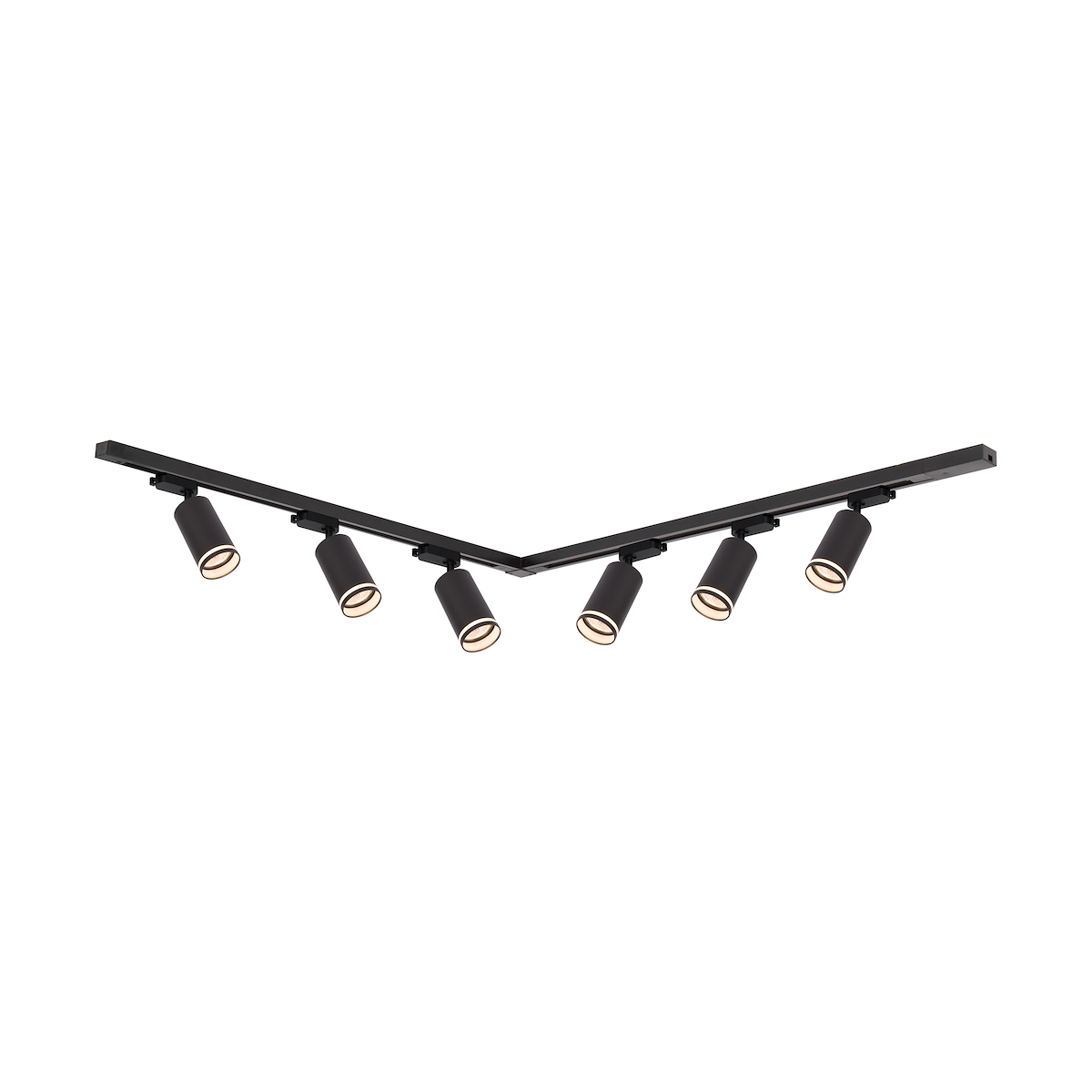 MiLagro Zestaw Oprawa Pipe Ring Track Czarny 6xGU10 2m ML2085