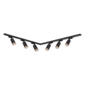 MiLagro Zestaw Oprawa Pipe Ring Track Czarny 6xGU10 2m ML2085