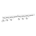 MiLagro Zestaw Oprawa Pipe Ring Track Biały 6xGU10 2m ML2086