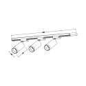 MiLagro Zestaw Oprawa Mica Track Czarny + Złoty 3xGU10 1m ML2104