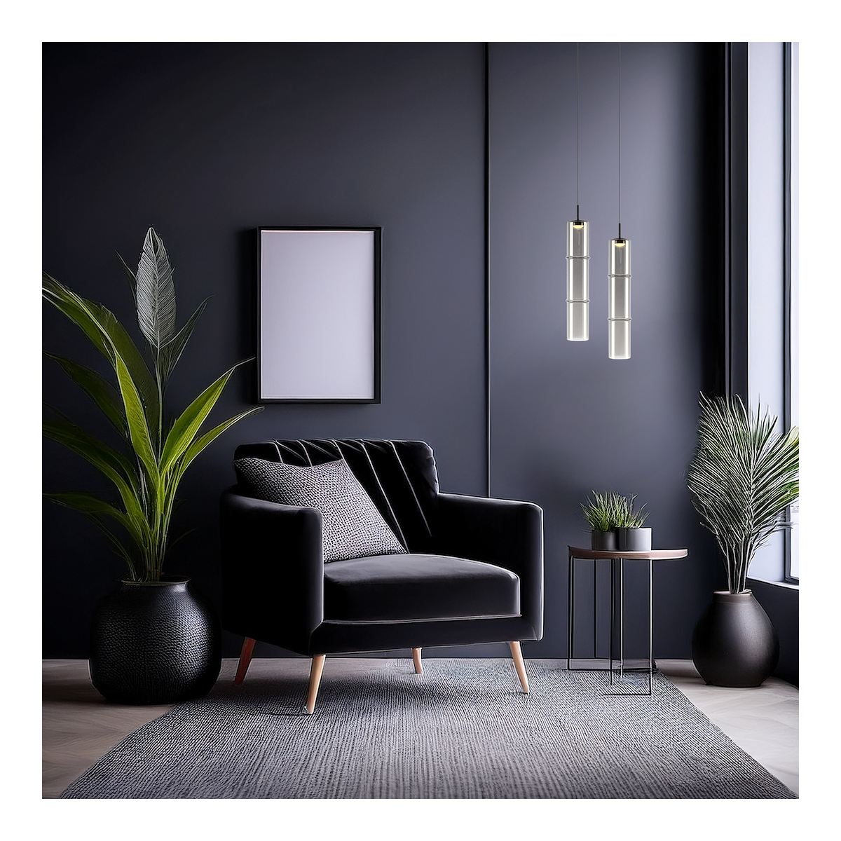 MiLagro Lampa wisząca BATO Smoked 4W LED ML1396