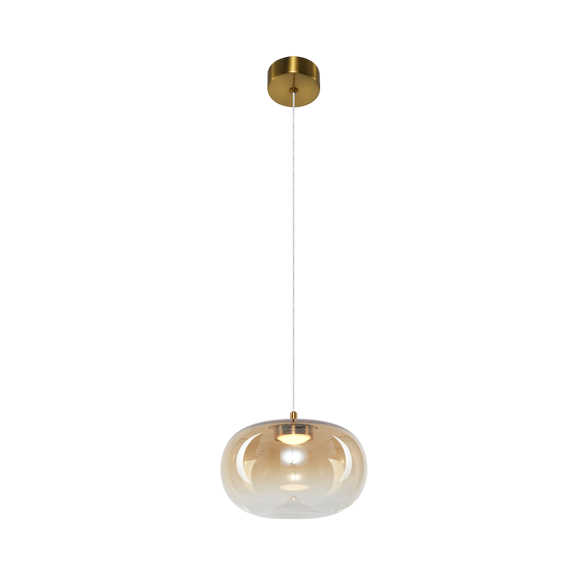 MiLagro Lampa wisząca VASO 1 AMBER 4W ML1399