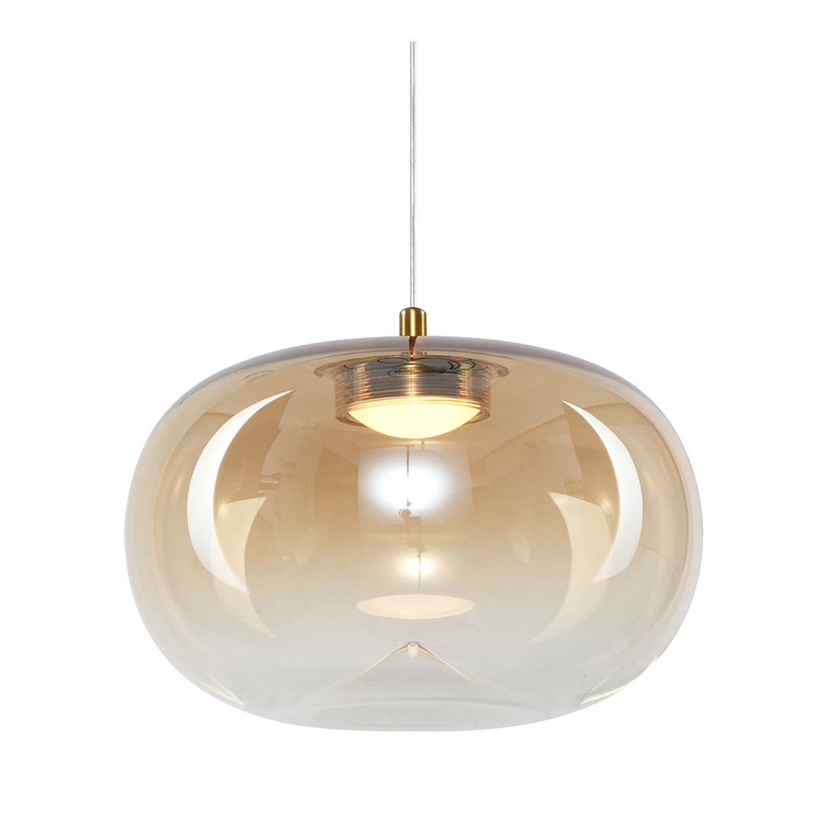 MiLagro Lampa wisząca VASO 1 AMBER 4W ML1399