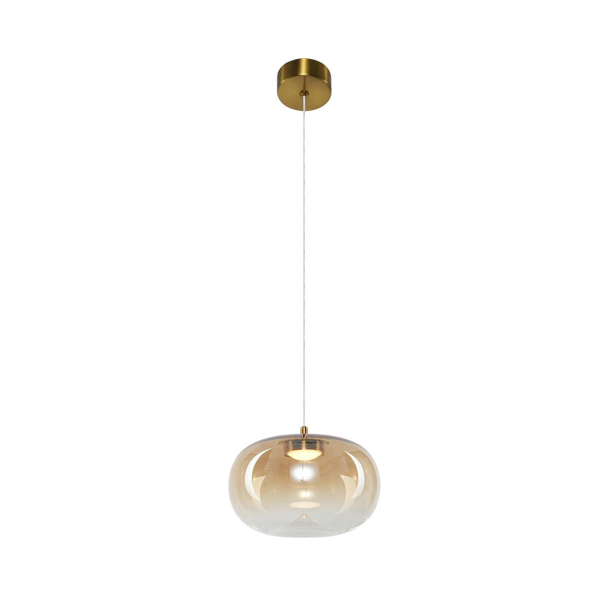 MiLagro Lampa wisząca VASO 1 AMBER 4W ML1399