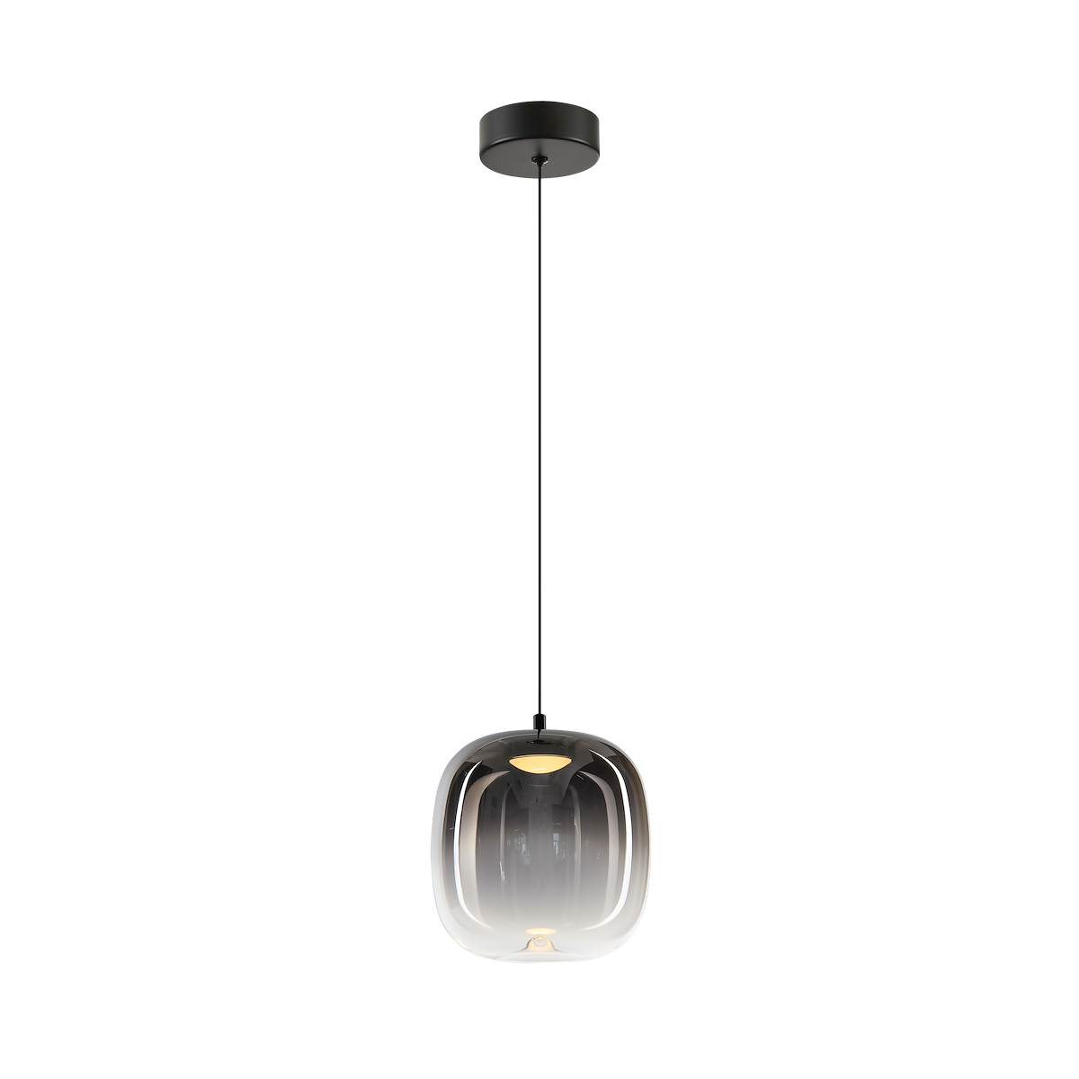 MiLagro Lampa wisząca VASO 2 SMOKED 4W ML1400
