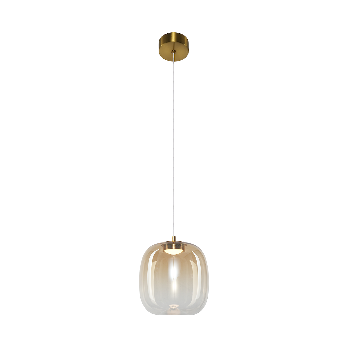 MiLagro Lampa wisząca VASO 2 AMBER 4W ML1402