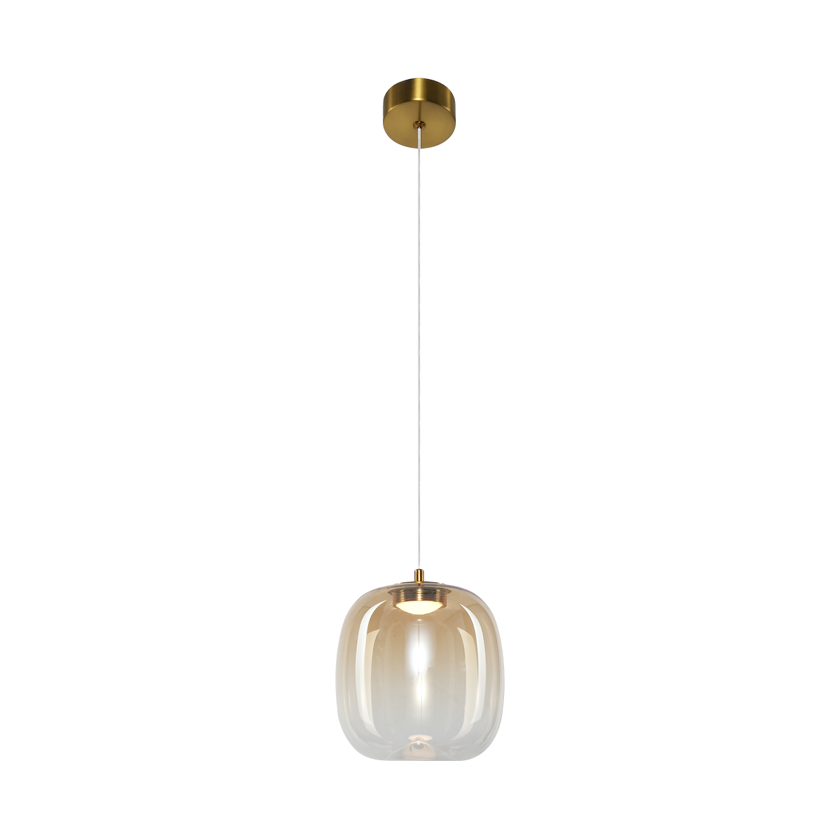 MiLagro Lampa wisząca VASO 2 AMBER 4W ML1402