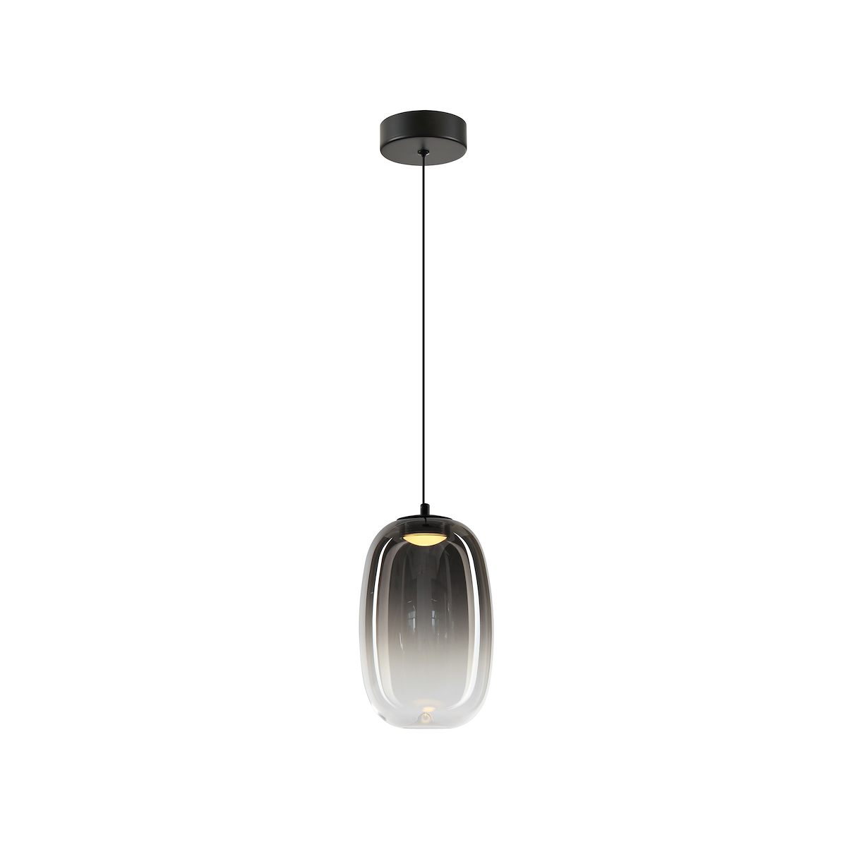 MiLagro Lampa wisząca VASO 3 SMOKED 4W ML1403